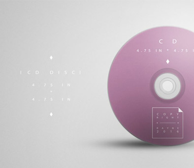 CD Mockup loading from Disparate portfolio